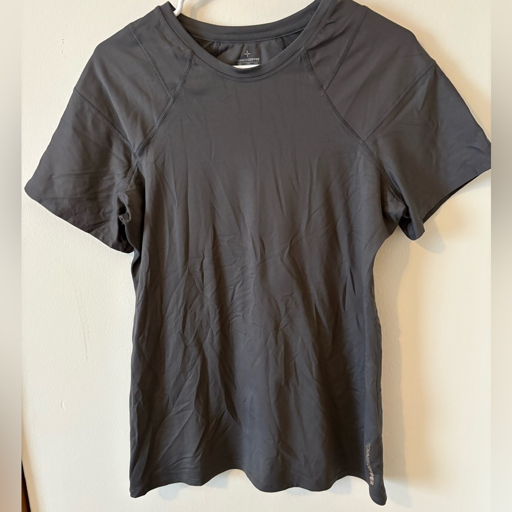Tommie Copper Shirt Womens 2XL XXL Gray Compression Shoulder Centric Support